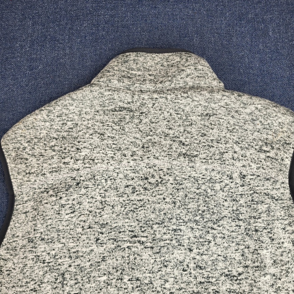 Orvis Men XXL Gray Heather Sweater Fleece Full Zip Mock Neck Pocket Vest Outdoor - Picture 11 of 11